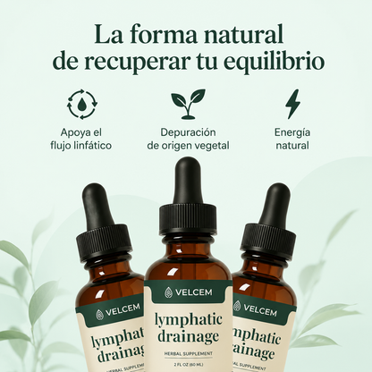 Drenaje Linfático Natural en Gotas | Menos Hinchazón | Velcem..