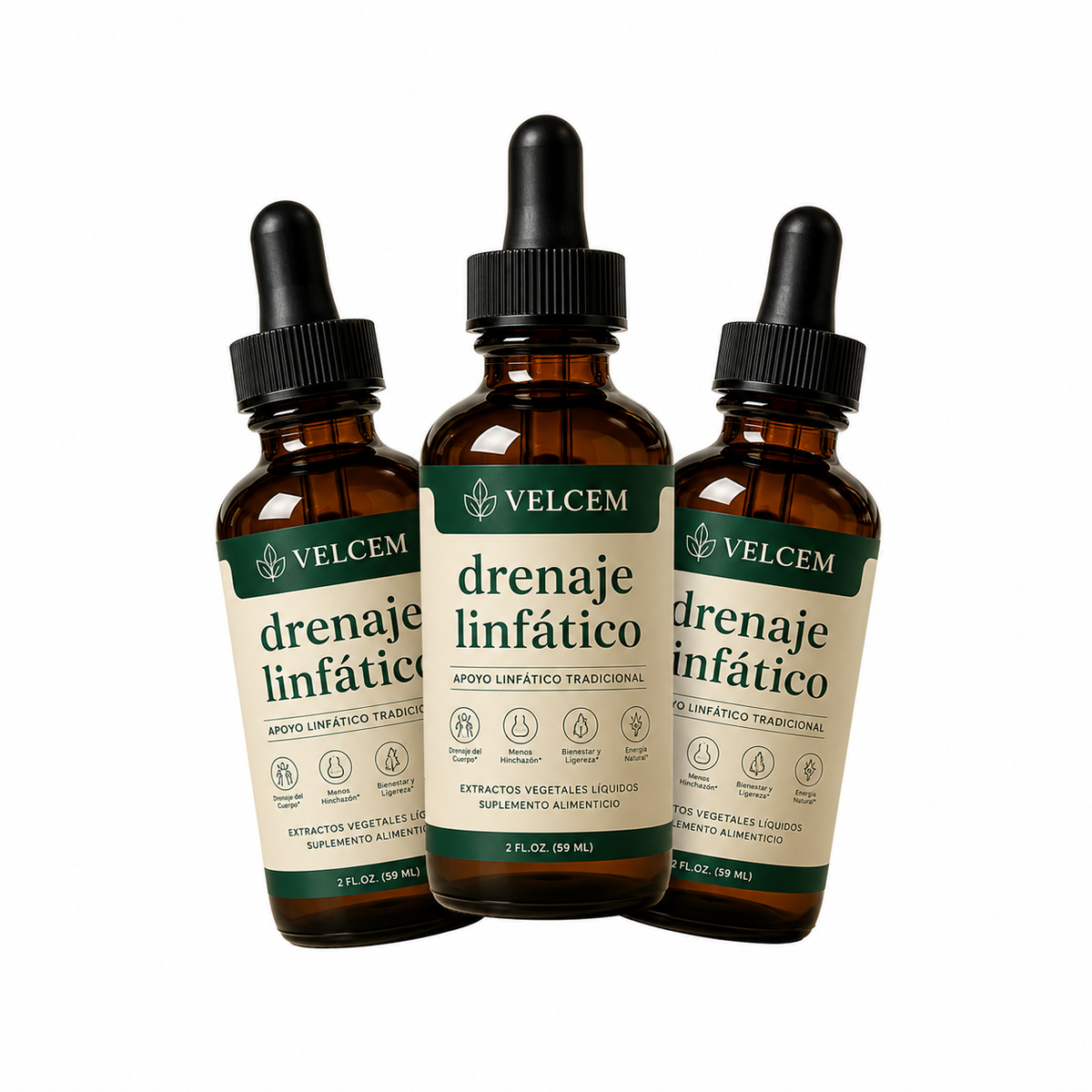 Drenaje Linfático Natural en Gotas | Menos Hinchazón | Velcem..